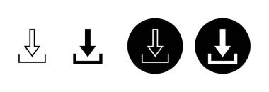 Beyaz arkaplanda izole edilmiş simge vektörü indir. Vektör simgesi indiriliyor