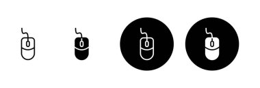 Bilgisayar Fare Simgesi vektörü beyaz arkaplanda izole edildi. Bilgisayar fare vektör simgesi