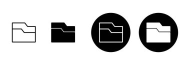 Dizin Simgesi vektörü beyaz arkaplanda izole edildi. Dizin ve belge Simgesi. simge arşivi