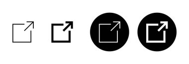 Beyaz arkaplanda bağlantı simgesi vektörü izole edildi. Bağlantı vektör simgesi. Dış bağlantı sembolü vektör simgesi. Hiper Bağlantı sembolü
