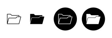 Dizin Simgesi vektörü beyaz arkaplanda izole edildi. Dizin ve belge Simgesi. simge arşivi