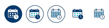 Takvim simgesi vektörü beyaz arkaplanda izole edildi. Takvim sembolü. Takvim vektör simgesi. Son teslim tarihi. Randevu. Süre