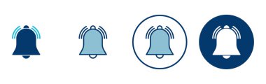 Bell Simgesi vektörü beyaz arkaplanda izole edildi. Bildirim sembolü. Çan vektör simgesi