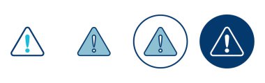 Ünlem tehlikesi işareti vektörü beyaz arkaplanda izole edildi. Dikkat çekme simgesi. Tehlike uyarısı işareti. Simge alarmı. Risk