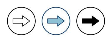 Ok simgesi vektörü beyaz arkaplanda izole edildi. Ok sembolü. Ok vektör simgesi