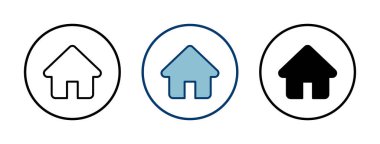 Beyaz arkaplanda ev simgesi vektörü izole edildi. Ev vektör simgesi. Adres