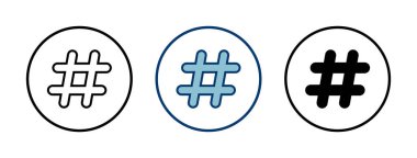 Etiket simgesi vektörü beyaz arkaplanda izole edildi. hashtag vektör simgesi