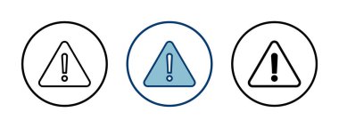 Ünlem tehlikesi işareti vektörü beyaz arkaplanda izole edildi. Dikkat çekme simgesi. Tehlike uyarısı işareti. Simge alarmı. Risk