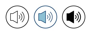 Beyaz arkaplanda izole edilmiş ikon vektörü. Cilt simgesi. Hoparlör ikon vektörü. Ses. Ses