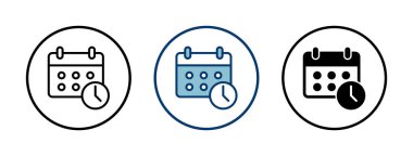 Takvim simgesi vektörü beyaz arkaplanda izole edildi. Takvim sembolü. Takvim vektör simgesi. Son teslim tarihi. Randevu. Süre