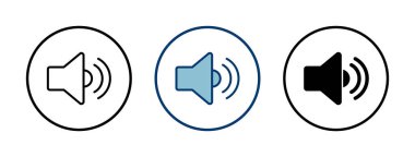 Beyaz arkaplanda izole edilmiş ikon vektörü. Cilt simgesi. Hoparlör ikon vektörü. Ses. Ses