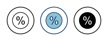 İndirim simgesi vektörü beyaz arkaplanda izole edildi. İndirim etiketi simgesi. 