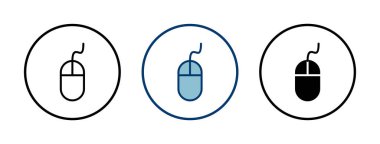 Bilgisayar Fare Simgesi vektörü beyaz arkaplanda izole edildi. Bilgisayar fare vektör simgesi