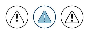 Ünlem tehlikesi işareti vektörü beyaz arkaplanda izole edildi. Dikkat çekme simgesi. Tehlike uyarısı işareti. Simge alarmı. Risk