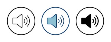 Beyaz arkaplanda izole edilmiş ikon vektörü. Cilt simgesi. Hoparlör ikon vektörü. Ses. Ses