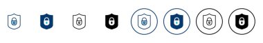 Güvenlik simgesi vektörü beyaz arkaplanda izole edildi. Koruma ikonu. Özel hayat. vpn