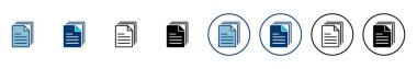 Beyaz arkaplanda izole edilmiş belge simgesi vektörü. Kağıt ikonu. Dosya Simgesi