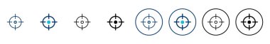 Hedef simge vektörü beyaz arkaplanda izole edildi. Hedef vektör simgesi. hedef simgesi. Pazarlama hedefi. Nişan al.