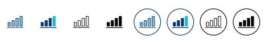 Büyüyen grafik simgesi vektörü beyaz arkaplanda izole ediliyor. Grafik simgesi. Grafik vektörü