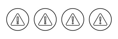 Ünlem tehlikesi işareti vektörü beyaz arkaplanda izole edildi. Dikkat çekme simgesi. Tehlike uyarısı işareti. Simge alarmı. Risk