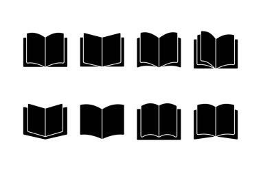 Kitap simgesi vektörü beyaz arkaplanda izole edildi. Kitap vektör simgesi. Kitap simgesi