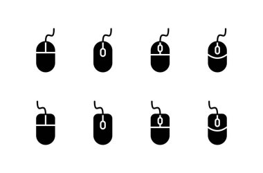 Bilgisayar Fare Simgesi vektörü beyaz arkaplanda izole edildi. Bilgisayar fare vektör simgesi