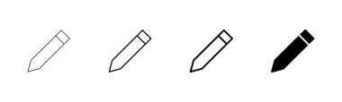 Beyaz arkaplanda izole edilmiş kalem simgesi vektörü. Kalem vektör simgesi