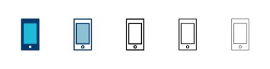 Telefon simgesi vektörü beyaz arkaplanda izole edildi. Telefon vektör simgesi. Cep telefonu. Telefon ikonu. Cep telefonu