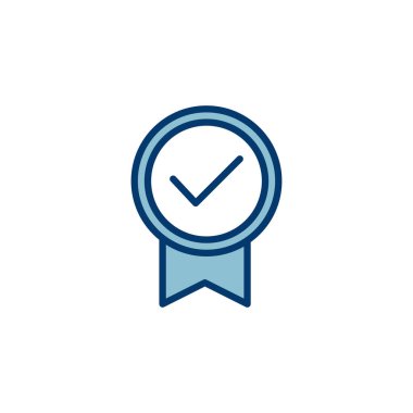 Beyaz arkaplanda izole edilmiş simge vektörüne ulaş. Ödül vektör ikonu. Madalya Vektör ikonu. - Başarı. damga