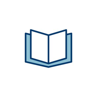 Kitap simgesi vektörü beyaz arkaplanda izole edildi. Kitap vektör simgesi. Kitap simgesi