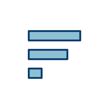 Menü Simgesi vektörü beyaz arkaplanda izole edildi. Web menü simgesi