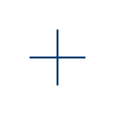 Artı beyaz arkaplanda izole edilmiş simge vektörü. Artı simge ekle. Toplama işareti. Tıbbi Artı simgesi