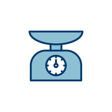 Beyaz arkaplanda izole edilmiş simge vektörünü ölçeklendirir. Kanun ölçekli ikon. Vektör simgesini ölçeklendirir. Adalet