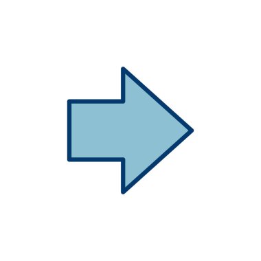 Ok simgesi vektörü beyaz arkaplanda izole edildi. Ok sembolü. Ok vektör simgesi