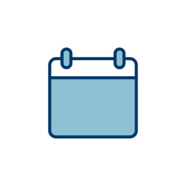 Takvim simgesi vektörü beyaz arkaplanda izole edildi. Takvim sembolü. Takvim vektör simgesi. Son teslim tarihi. Randevu. Süre