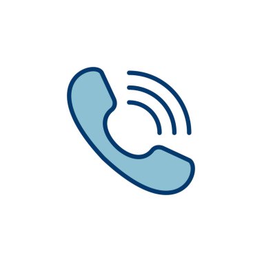 Beyaz arkaplanda ikon vektörü izole edildi. Telefon simgesi vektörü. Cep telefonu. telefon simgesi