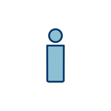 Beyaz arkaplanda insan simgesi vektörü izole edildi. Erkek ikon vektörü. insan sembolü