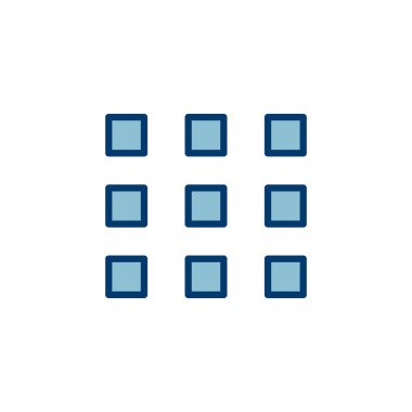 Menü Simgesi vektörü beyaz arkaplanda izole edildi. Web menü simgesi