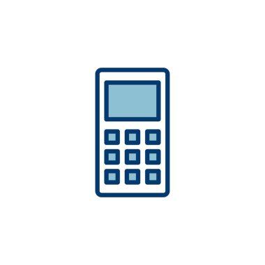 Telefon simgesi vektörü beyaz arkaplanda izole edildi. Telefon vektör simgesi. Cep telefonu. Telefon ikonu. Cep telefonu