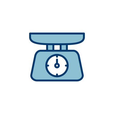 Beyaz arkaplanda izole edilmiş simge vektörünü ölçeklendirir. Kanun ölçekli ikon. Vektör simgesini ölçeklendirir. Adalet