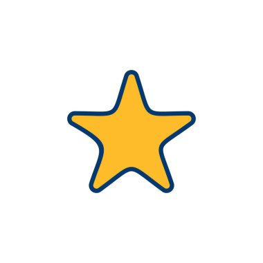 Yıldız Simgesi vektörü beyaz arkaplanda izole edildi. Yıldız vektör simgesi. Beğeni sembolü