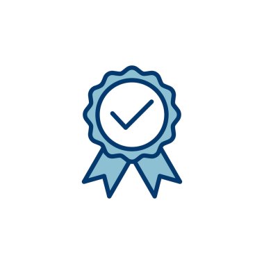 Beyaz arkaplanda izole edilmiş simge vektörüne ulaş. Ödül vektör ikonu. Madalya Vektör ikonu. - Başarı. damga