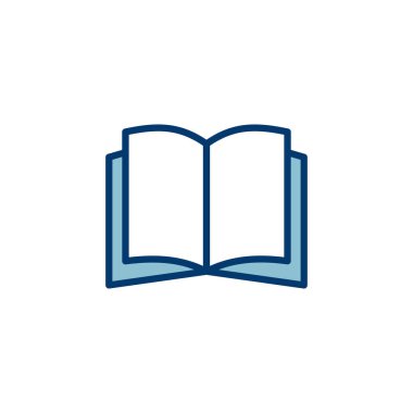 Kitap simgesi vektörü beyaz arkaplanda izole edildi. Kitap vektör simgesi. Kitap simgesi