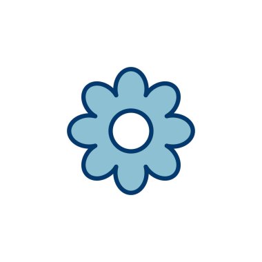 Çiçek simgesi vektörü beyaz arkaplanda izole edildi. çiçek vektörü. çiçek sembolleri