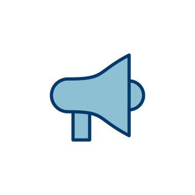 Beyaz arkaplanda izole edilmiş megafon simgesi vektörü. Hoparlör ikon vektörü. Cilt simgesi