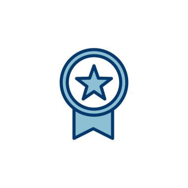 Beyaz arkaplanda izole edilmiş simge vektörüne ulaş. Ödül vektör ikonu. Madalya Vektör ikonu. - Başarı. damga