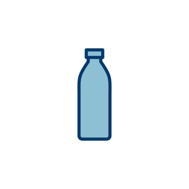 Beyaz arkaplanda izole edilmiş şişe simgesi vektörü. Şişe vektör simgesi