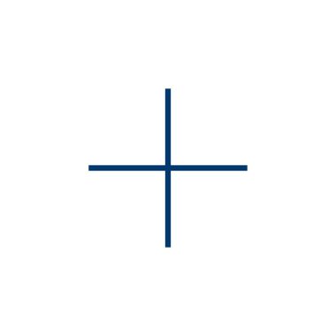 Artı beyaz arkaplanda izole edilmiş simge vektörü. Artı simge ekle. Toplama işareti. Tıbbi Artı simgesi