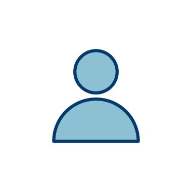 Kullanıcı Simgesi vektörü beyaz arkaplanda izole edildi. İnsan imzası. insanlar simgesi. 