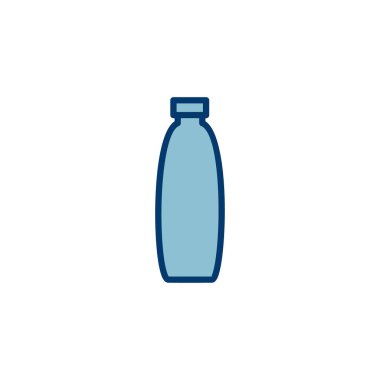 Beyaz arkaplanda izole edilmiş şişe simgesi vektörü. Şişe vektör simgesi